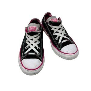 Converse Junior 3 Chuck Taylor All Star Double Tongue Black Pink Sneaker